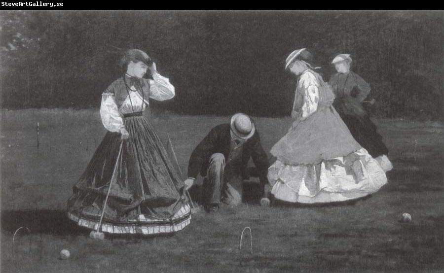 Winslow Homer Das Krocketspiel